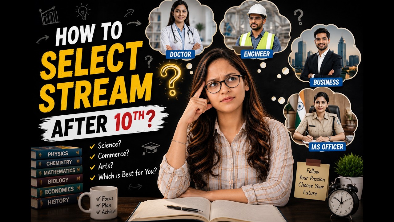 How to select  Stream after class 10? Madhu Mam