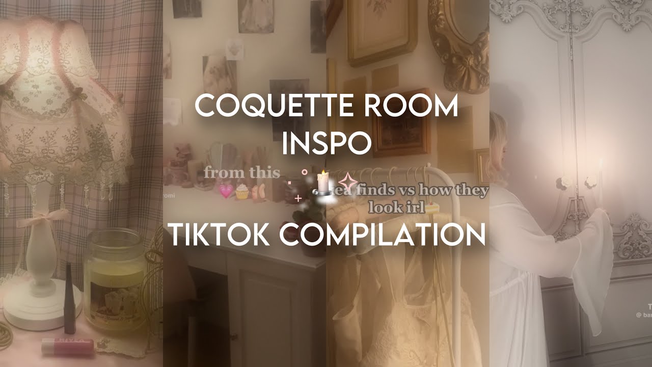 coquette room inspo | tiktok compilation 🦢’୧🕯️