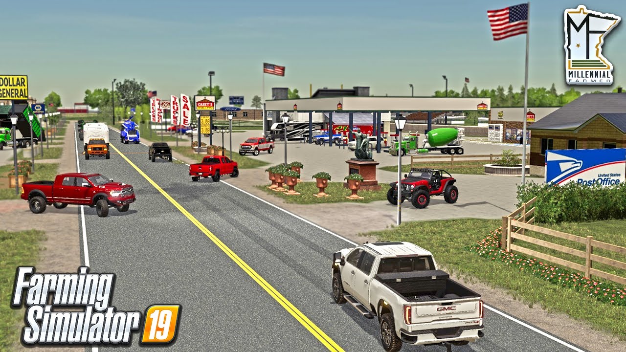EXPANDING THE MILLENNIAL FARMER MAP CITY (WORKING HIGHWAY) FARMING SIMULATOR 19