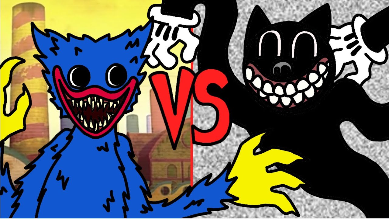 Cartoon Cat VS Huggy Wuggy (FlipaClip Animation)