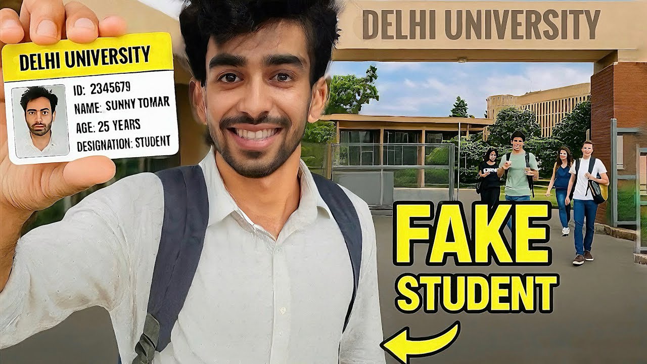 SNEAKING in DELHI UNIVERSITY&rsquo;s Biggest College as a FAKE STUDENT 🧑&zwj;🎓