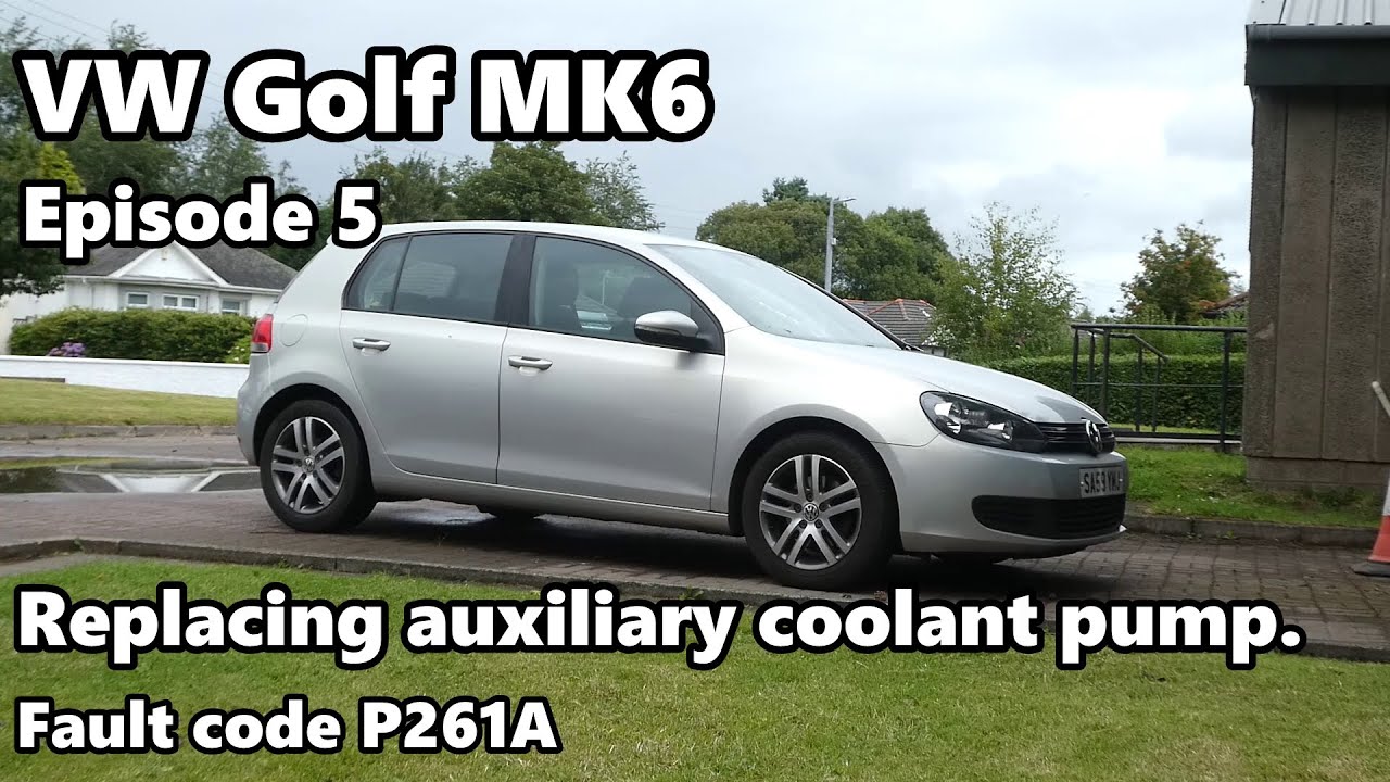 VW Golf Mk6 (K5). Episode 5. Replacing coolant pump B. P261A
