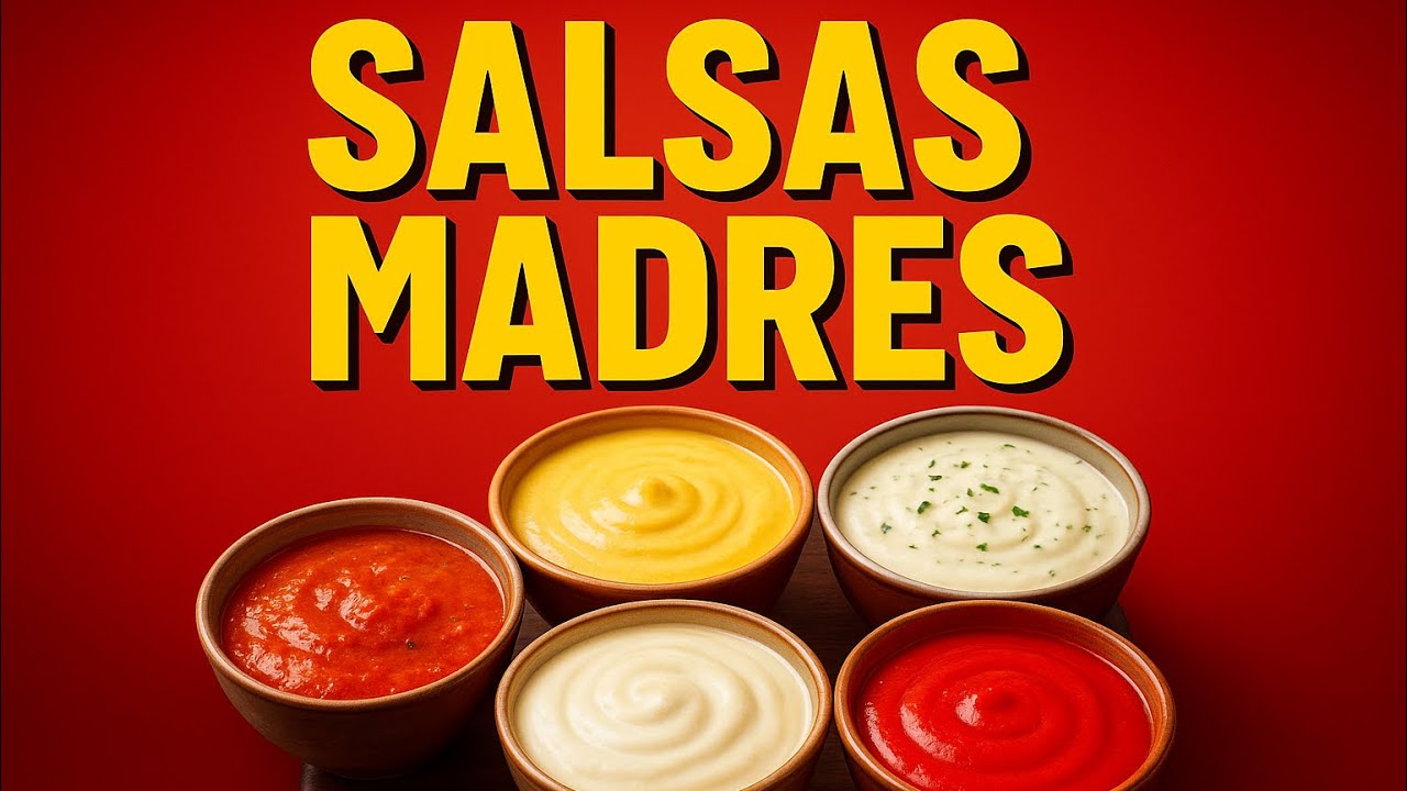 C&oacute;mo hacer salsas madres | la 5 te sorprender&aacute; ‼️🔪👨🏽&zwj;🍳