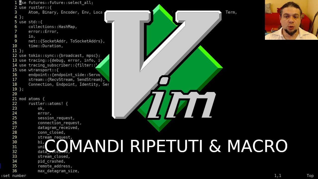 Impariamo Vim: Ripetizioni per ripetere quanto ripetuto ripetutamente