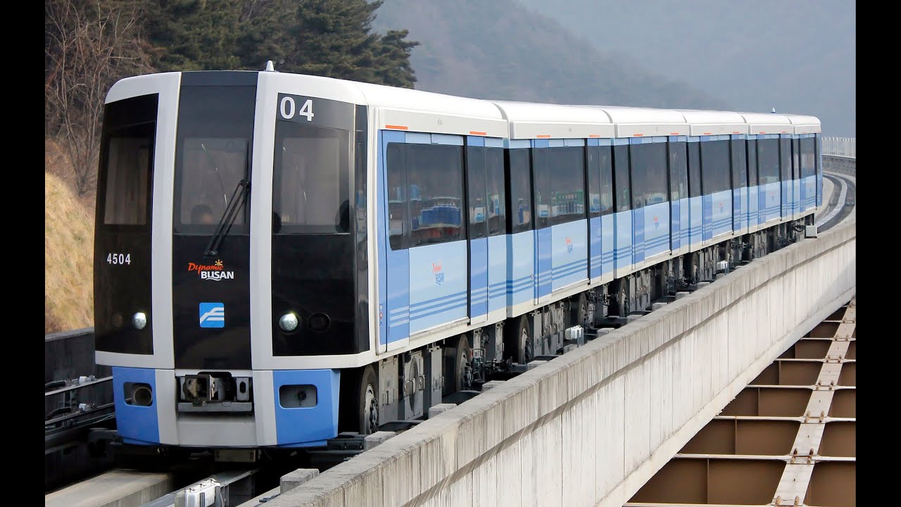 POV10倍速韩国铁路 釜山都市铁道 釜山地铁 4号线 美南→安平→美南   美南→安平