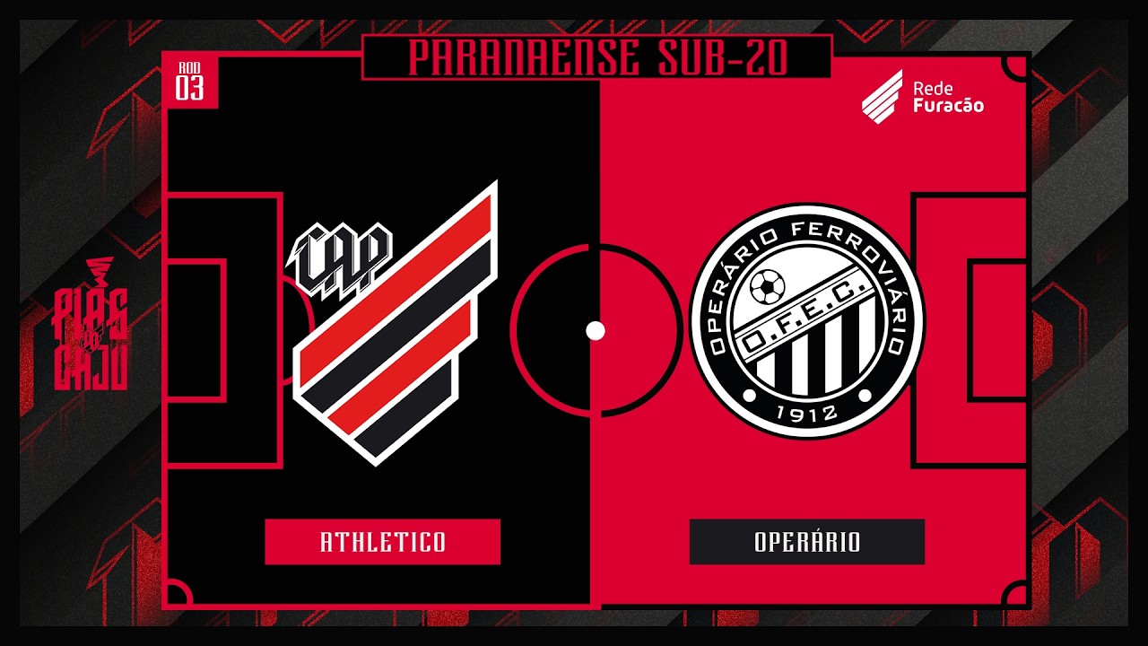 Athletico Paranaense x Operário - Paranaense Sub 20  2026 | 🎥📺 AO VIVO E COM IMAGENS
