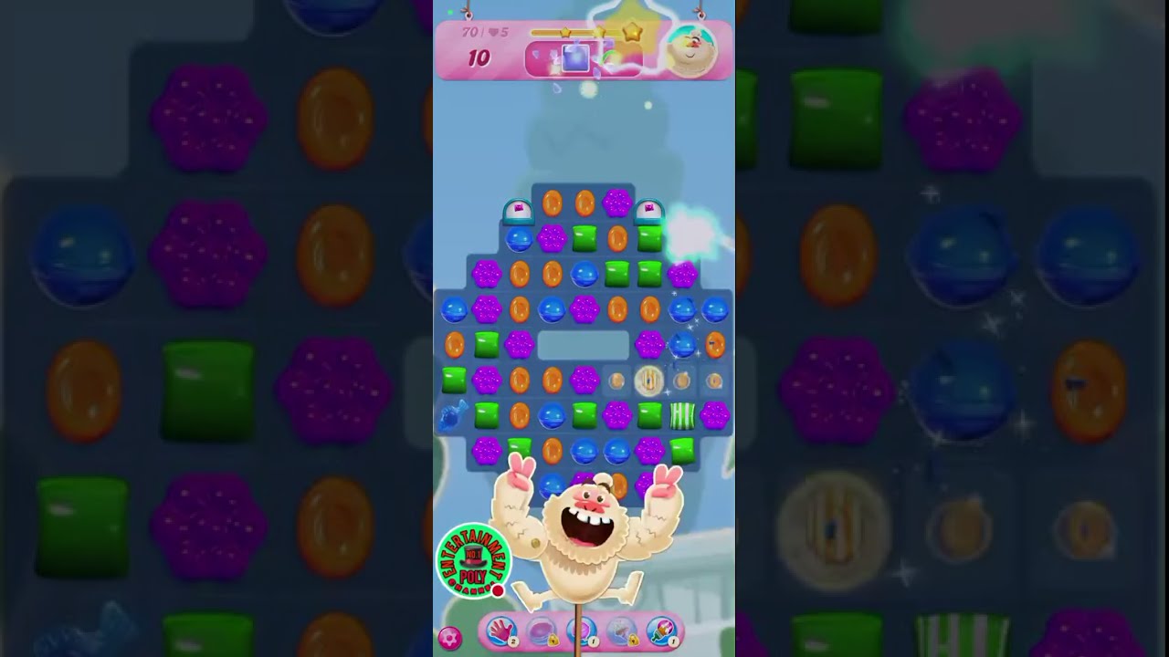 Play candy crush saga game in mobile just for time pass poly entertainment channel  is live