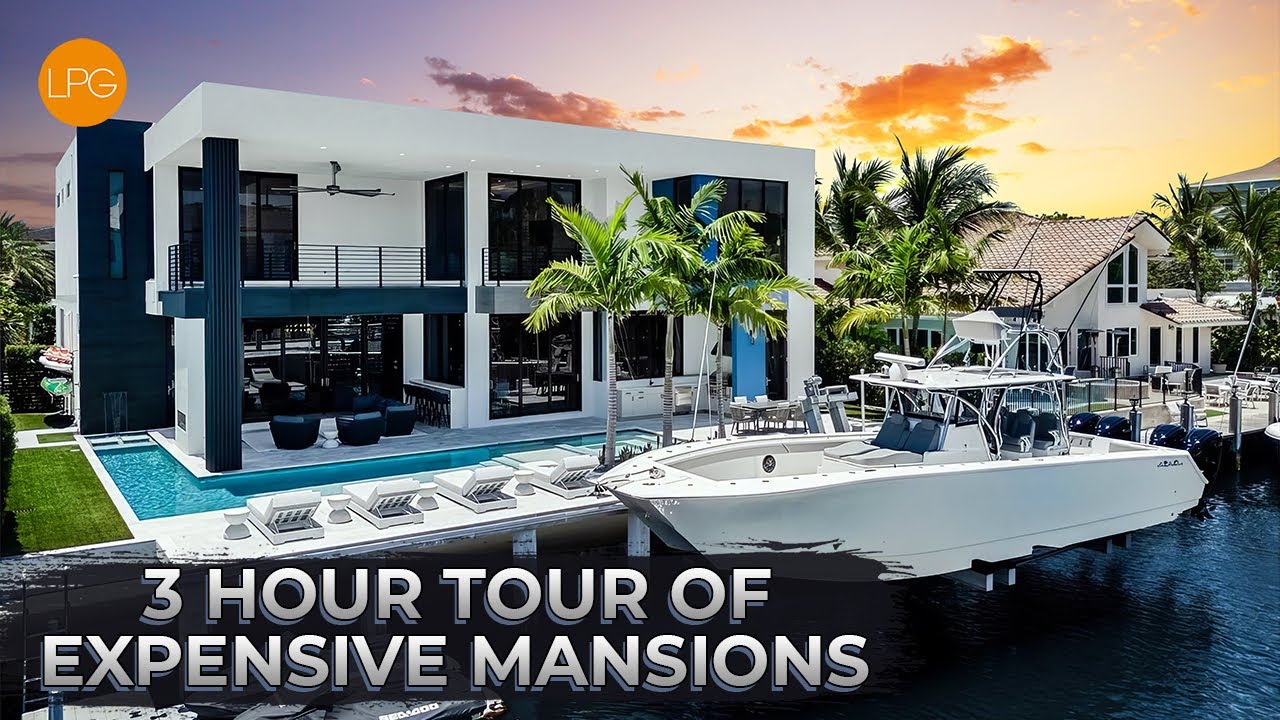 3 Hour Tour Of The MOST EXPENSIVE MEGA MANSIONS For MILLIONAIRES | LUXURY ARCHITECTURE AND DESIGN 🔥
