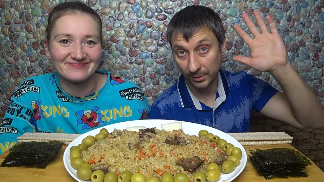 МУКБАНГ ПЛОВ НА ПОЗДНИЙ УЖИН | MUKBANG PILAF FOR A LATE DINNER #mukbang #мукбанг
