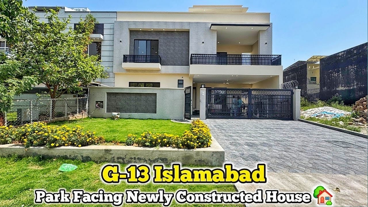 14 Marla Park Facing Newly Constructed House For Sale In Islamabad G-13