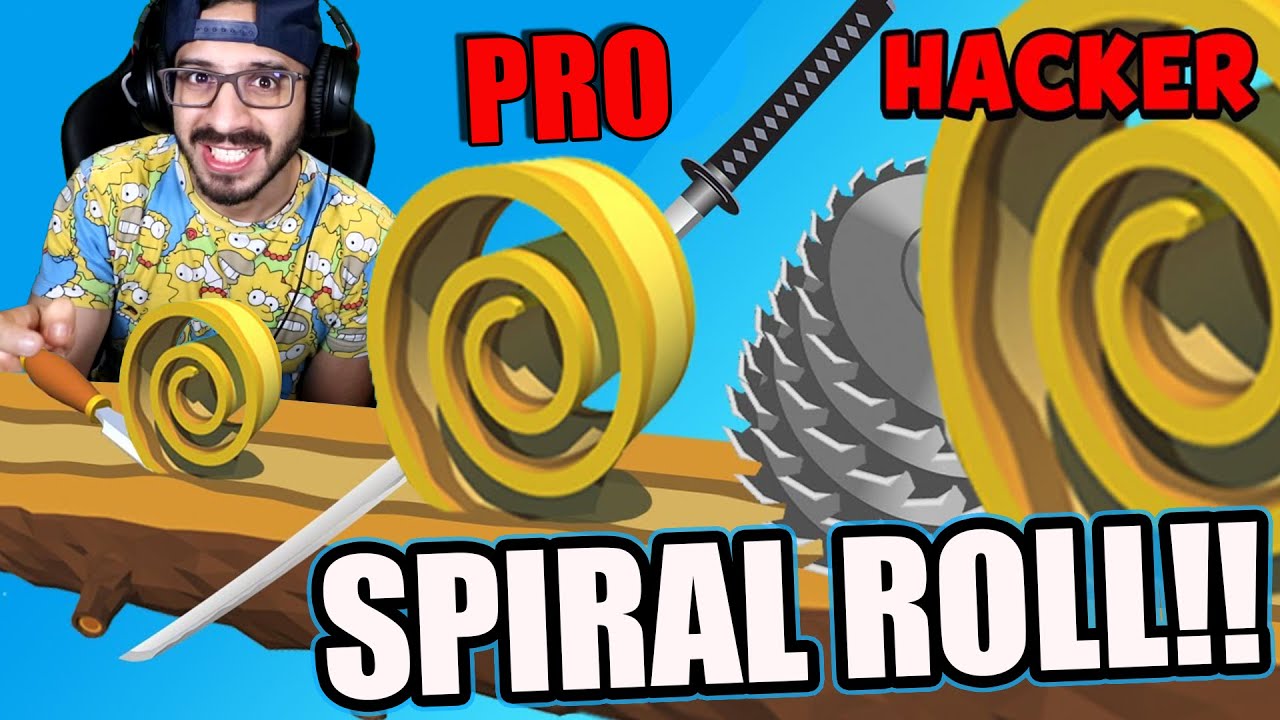 Juego Spiral Roll y soy un Hacker | Spiral Roll Gameplay | Juegos Móvil en Español