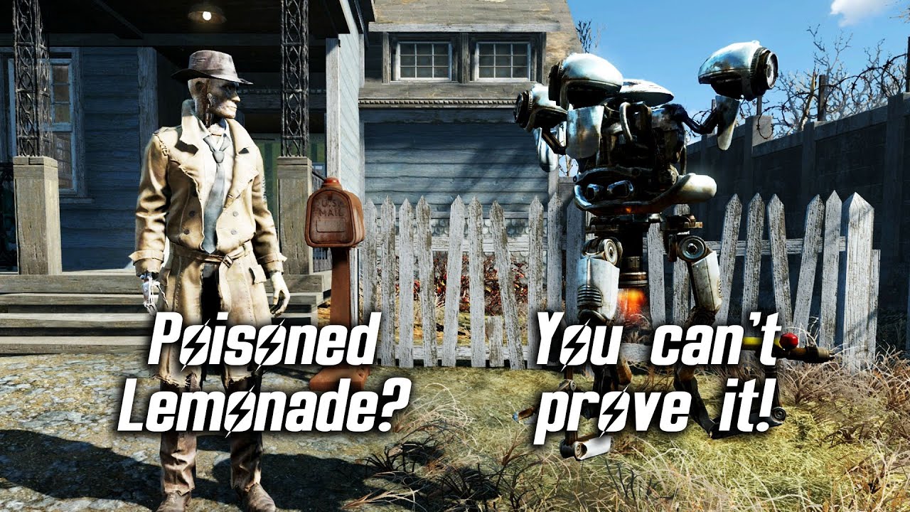 Fallout 4 — Отравленный лимонад? — Ник Валентайн беседует с Дизером