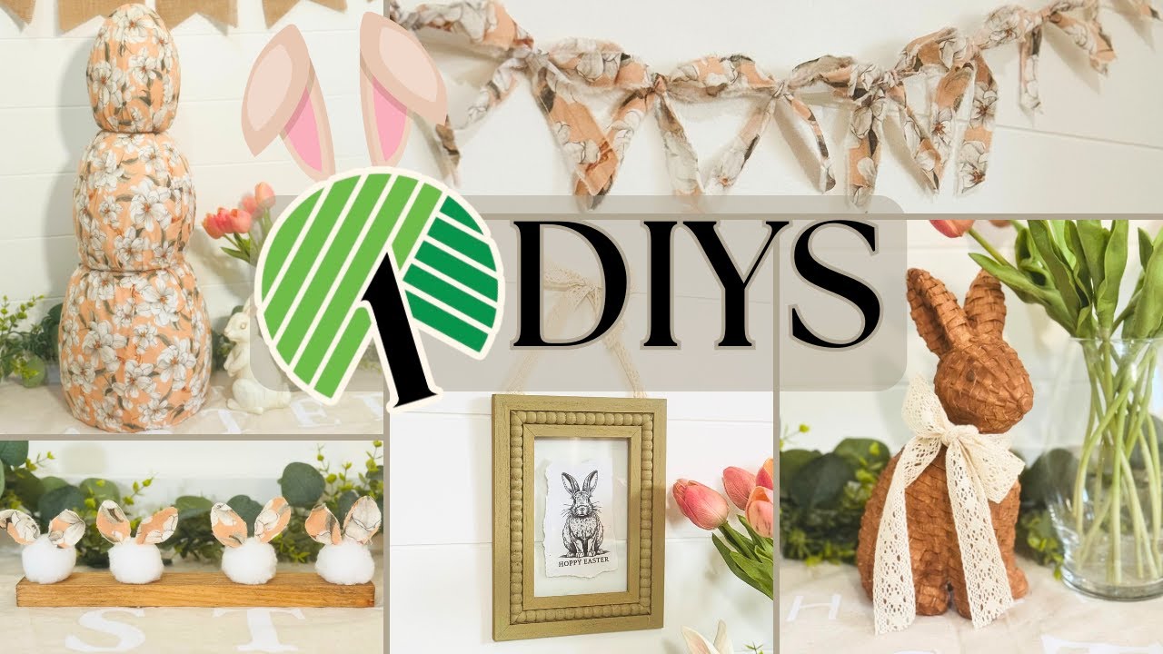 🐰 5 *NEW* DOLLAR TREE EASTER DIYS
