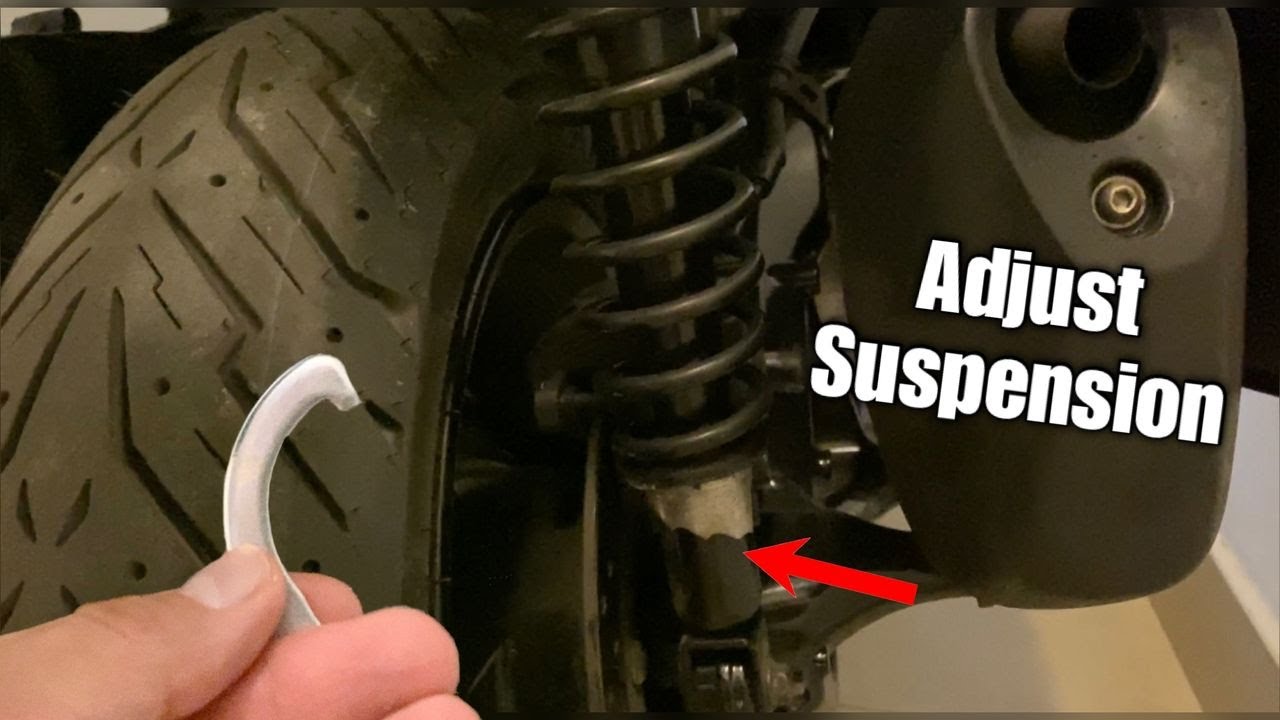 How To Adjust Rear Suspension Shock Absorbers On Yamaha Xmax