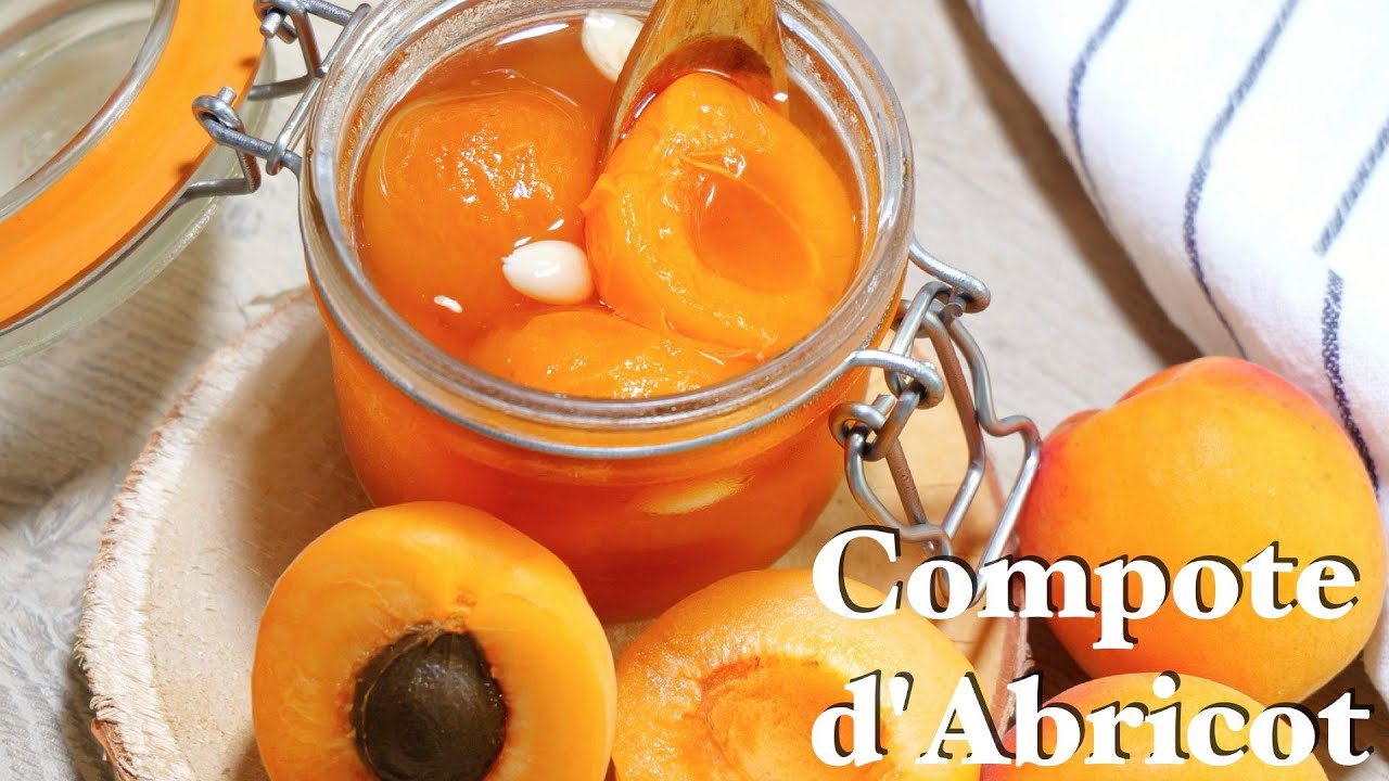 【杏仁香る！あんずのコンポート（シロップ漬け）】Compote d'Abricot🍑/How to make Apricot Compote