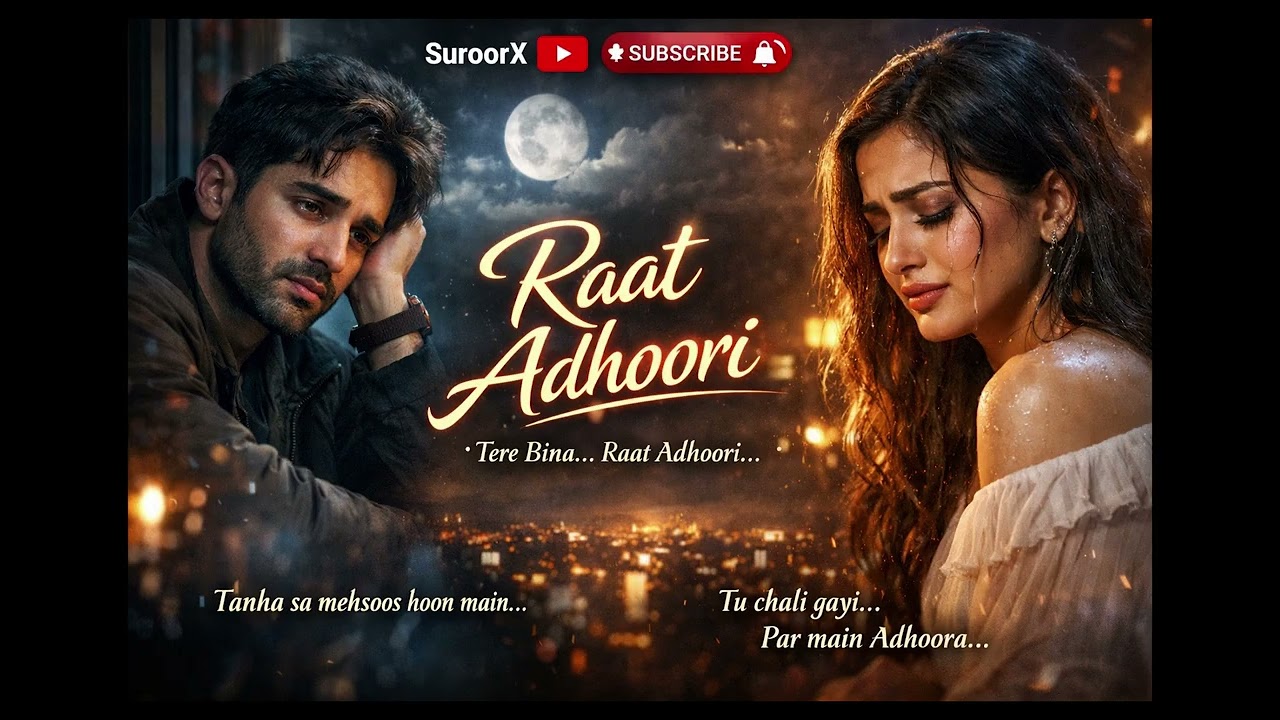 Tere Bina Raat Adhoori 💔 | Sad Romantic Song That Will Make You Cry