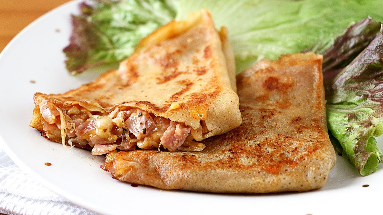 Crepes de jamón y queso - Receta fácil y rápida