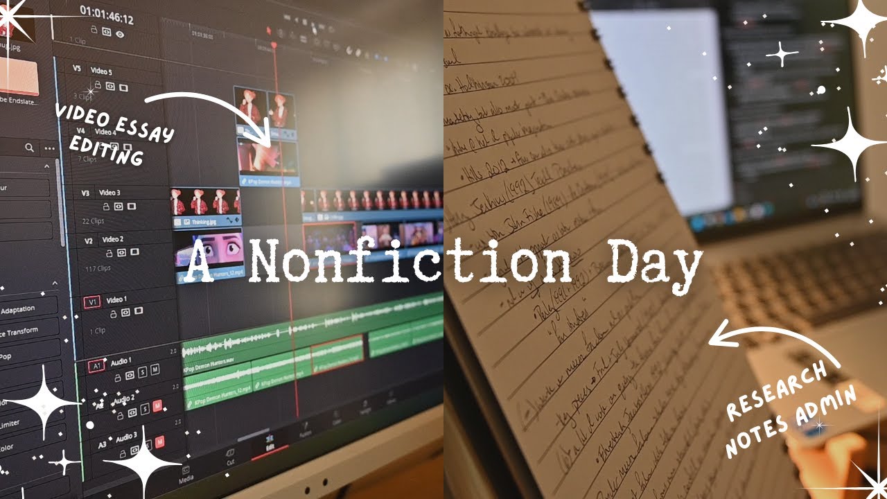 A Nonfiction Kinda Day | Writing and Research Vlog