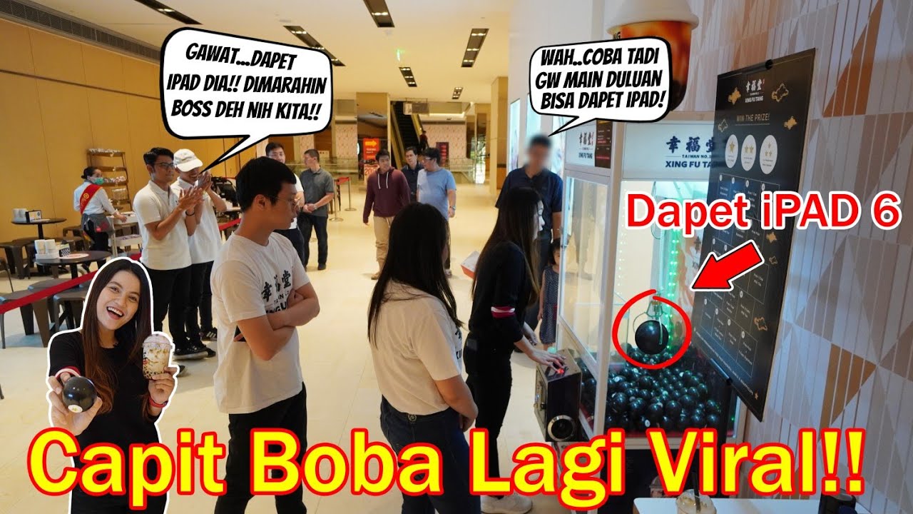 Capit BOBA Viral XING FU TANG!! Pertama di Indonesia!! LANGSUNG DAPET iPAD APPLE 6!! Dapet Beneran!!