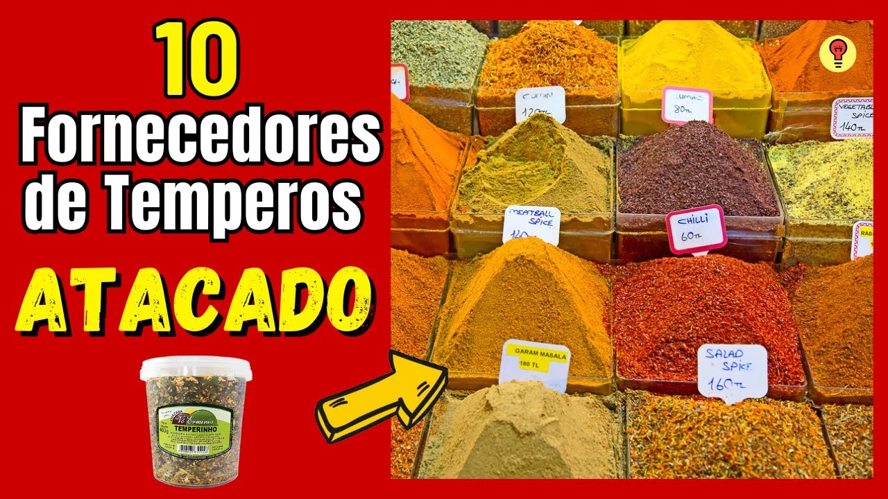 Onde Comprar TEMPEROS CONDIMENTOS e ESPECIARIAS no Atacado Para Revender