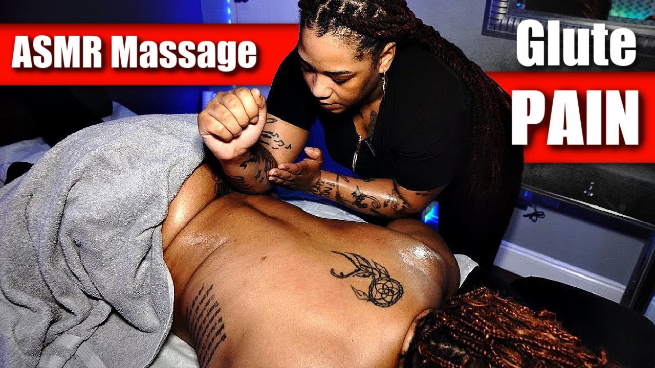 ASMR Massage for Glutes, Back Pain & Sciatic Nerve Relief