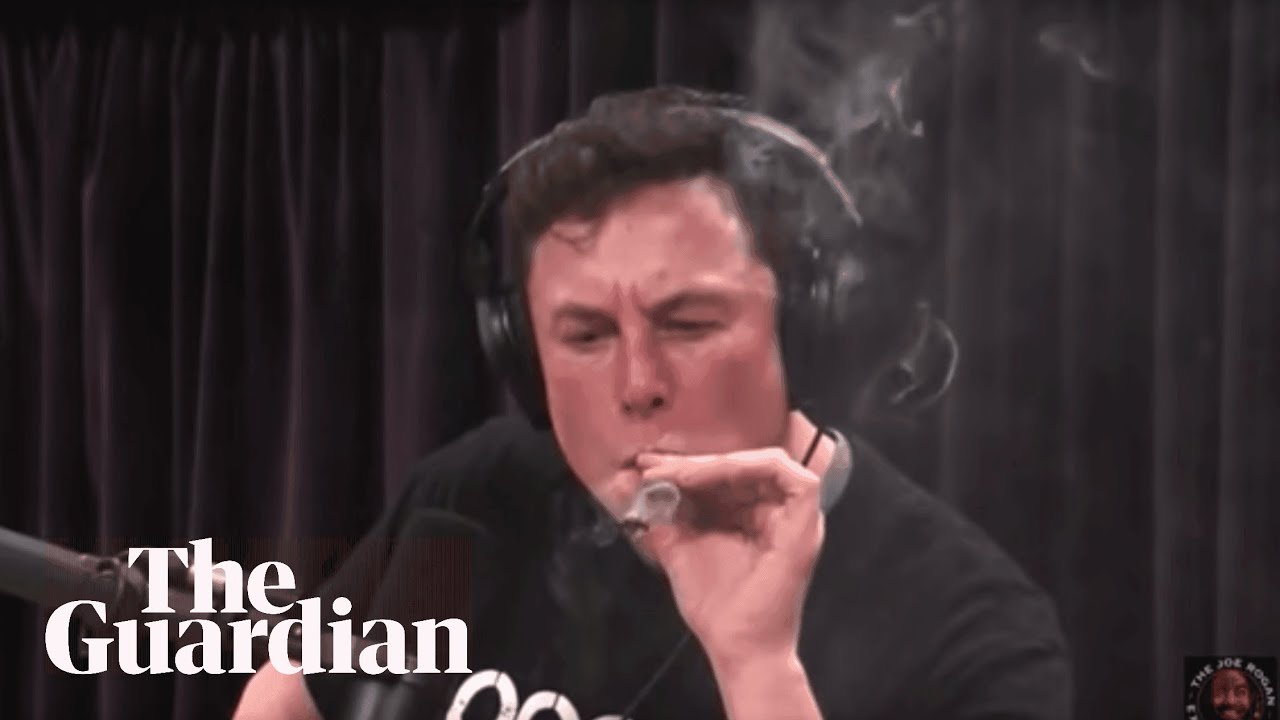 Elon Musk smokes marijuana on live web show