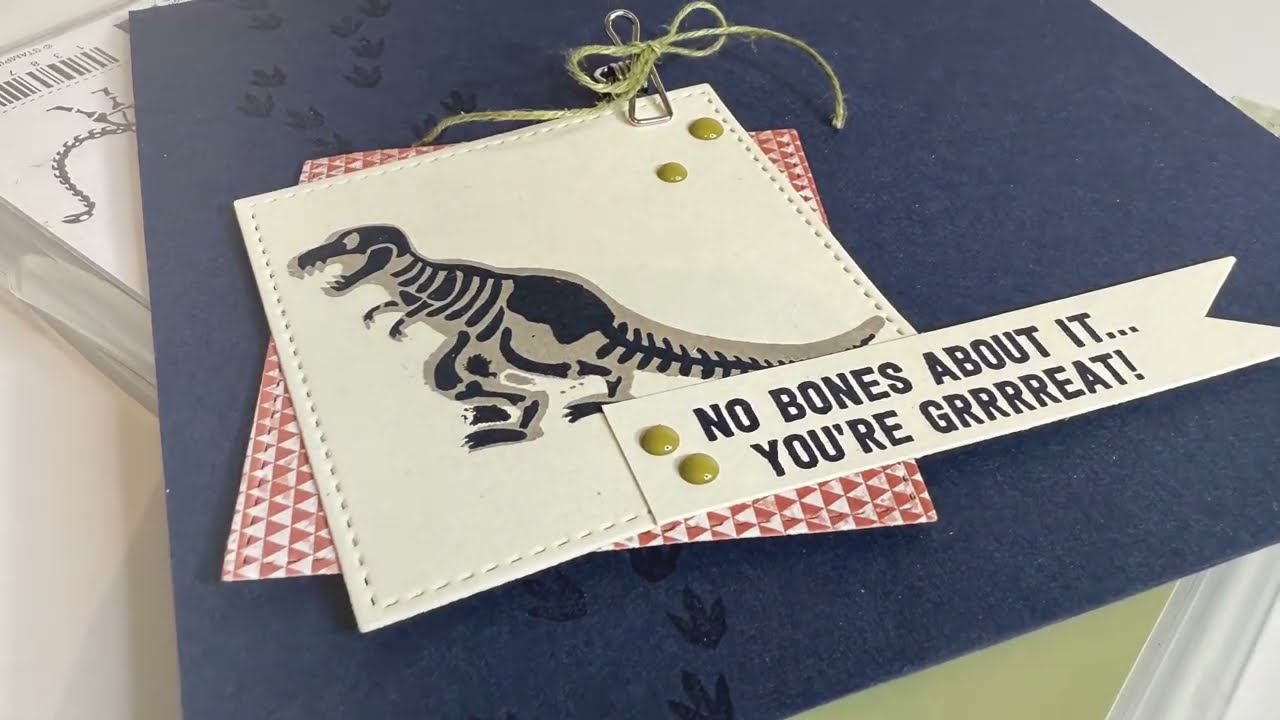 Day one of my craft room clearout using No Bones About It by Stampin’ Up!