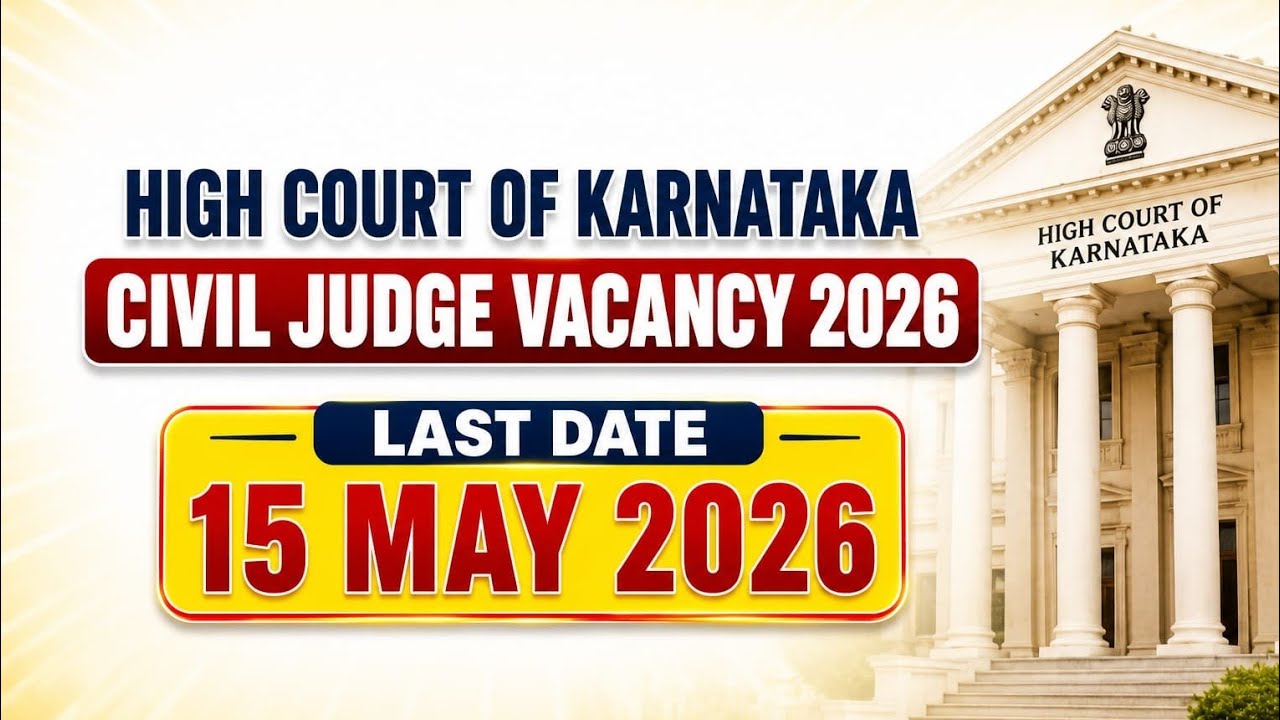 Civil Judge Vacancy: Apply Before May 15