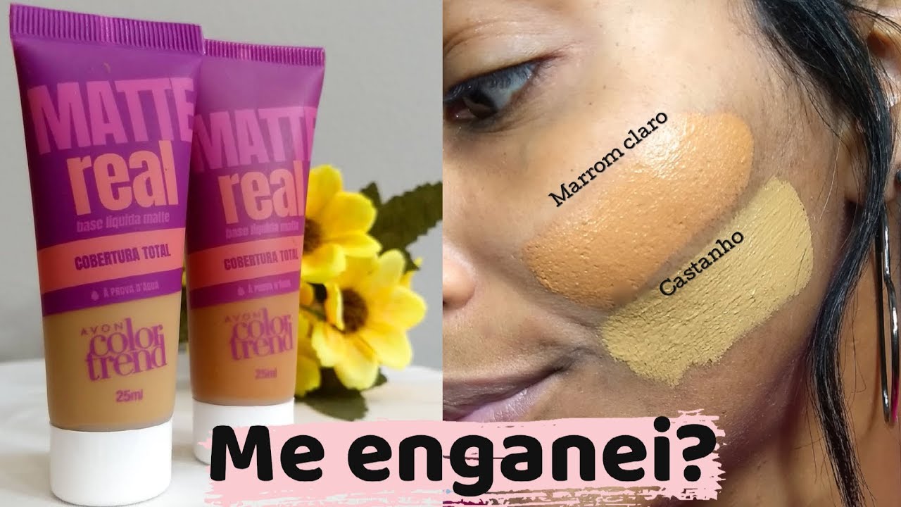 Testando Tons: BASES MATTE REAL COLOR TREND