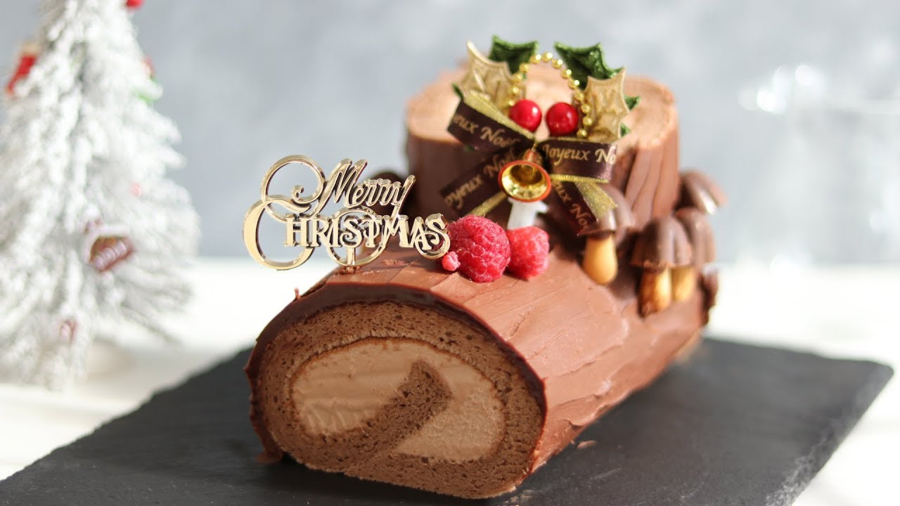 Bche de Noël ： Шоколадный торт с рулетом ｜HidaMari Cooking