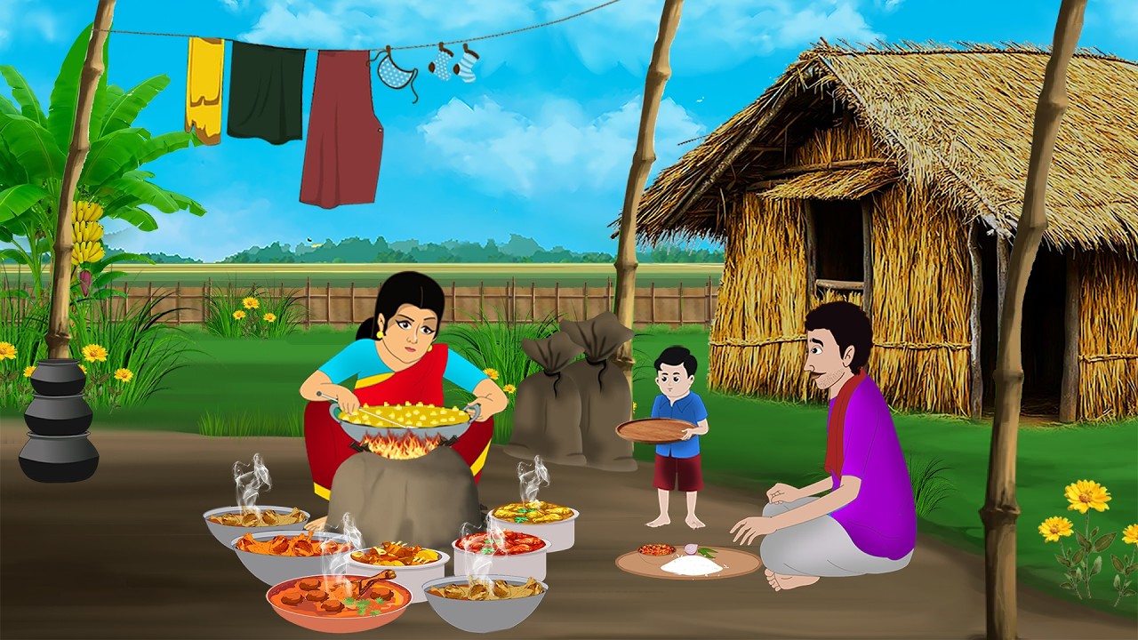 सात तरह की चिकन करी | Saat Tarah Ki Chicken Curry | Moral Stories | cartoon story