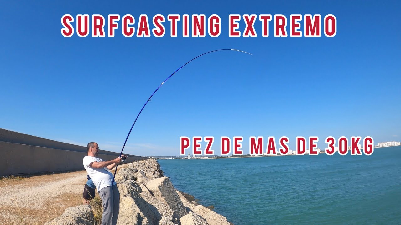 🔥‼️SURFCASTING EXTREMO‼️🔥El compañero Abraham saca un pez de más de 30KG