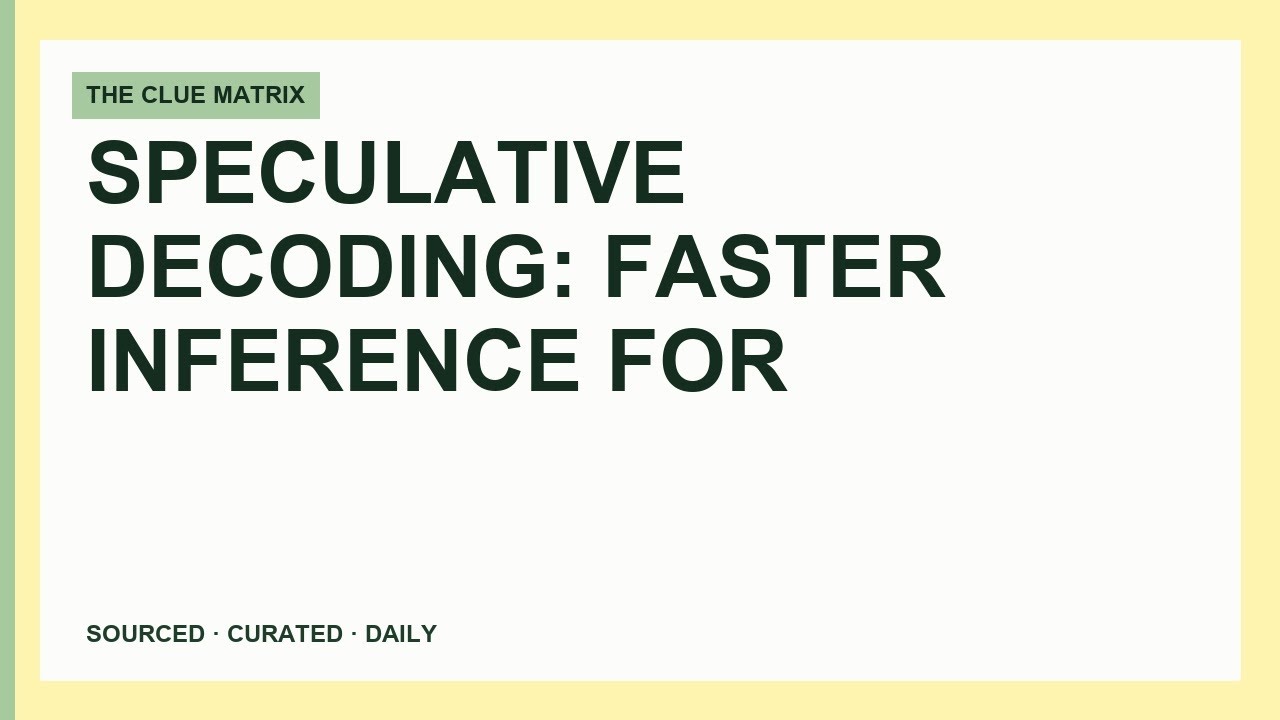 Speculative Decoding: Faster Inference for Transformers and LLMs