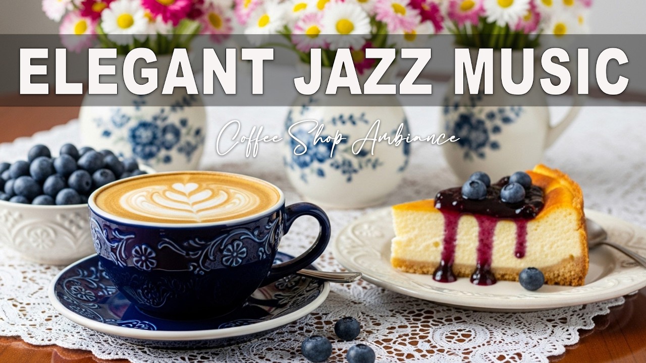 Elegant Jazz Music ☕ Coffee Shop Ambiance - Sweet Bossa Nova Instrumental for Feeling Relaxing