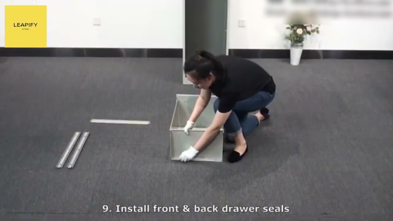 Джеймс | Вертикальный 4-ярусный картотечный шкаф 2.0 | Инструкция по сборке