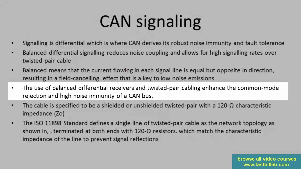 Controller Area Network(CAN) programming Tutorial 9: Signaling summary