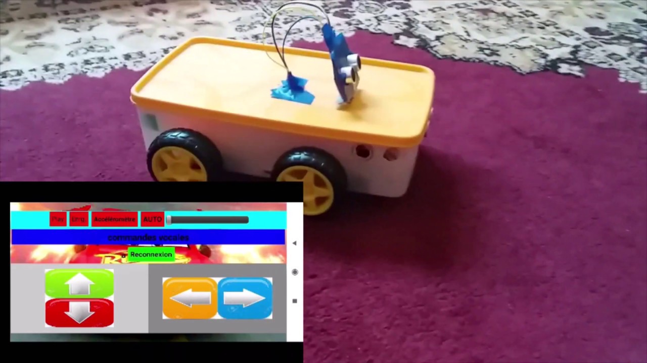 روبوت رائع يقوم بعدة مهام يتم التحكم فيه بالهاتف الذكي  ويمكن صناعته في المنزل أثاء الحجر الصحي