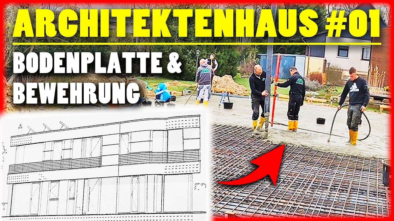 ARCHITEKTEN HAUS BAUEN #01 | BEWEHRUNG & BODENPLATTE betonieren! | Home Build Solution