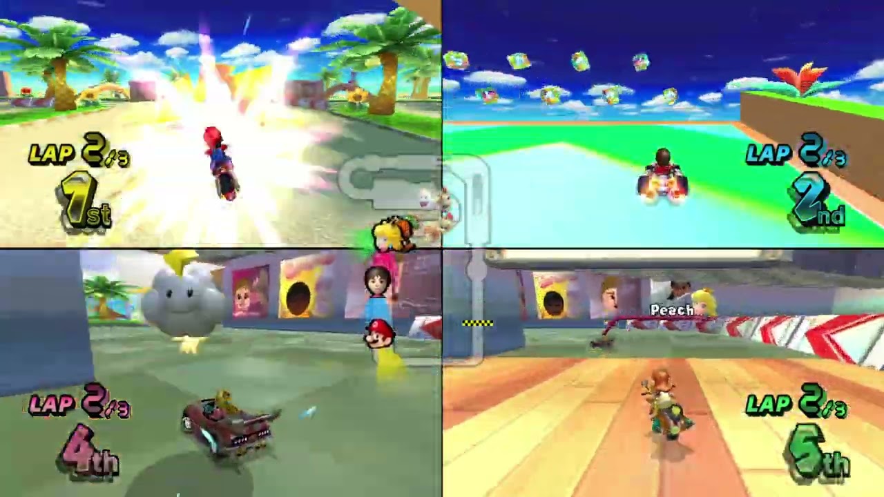 Mario Kart Wii ✦ 4 Players 