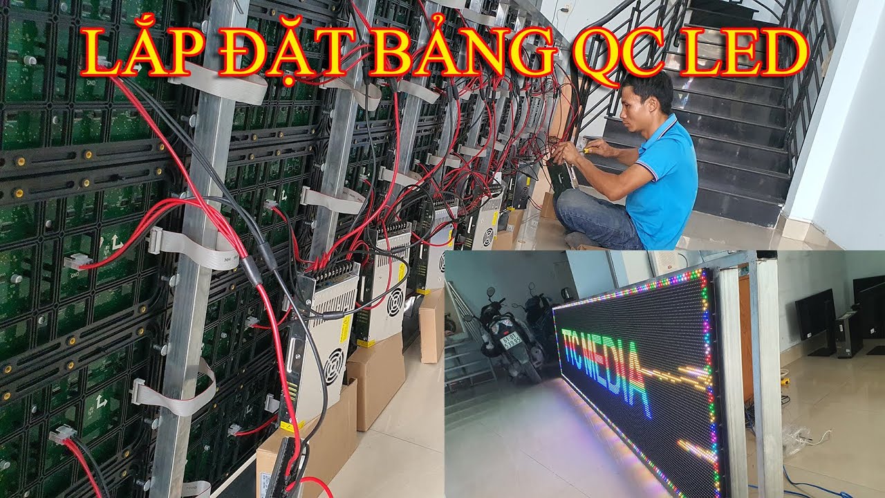TTC MEDIA || LẮP ĐẶT BẢNG QUẢNG CÁO LED P10 NGOÀI TRỜI - LED DISPLAY P10 FULL COLOR OUTDOOR