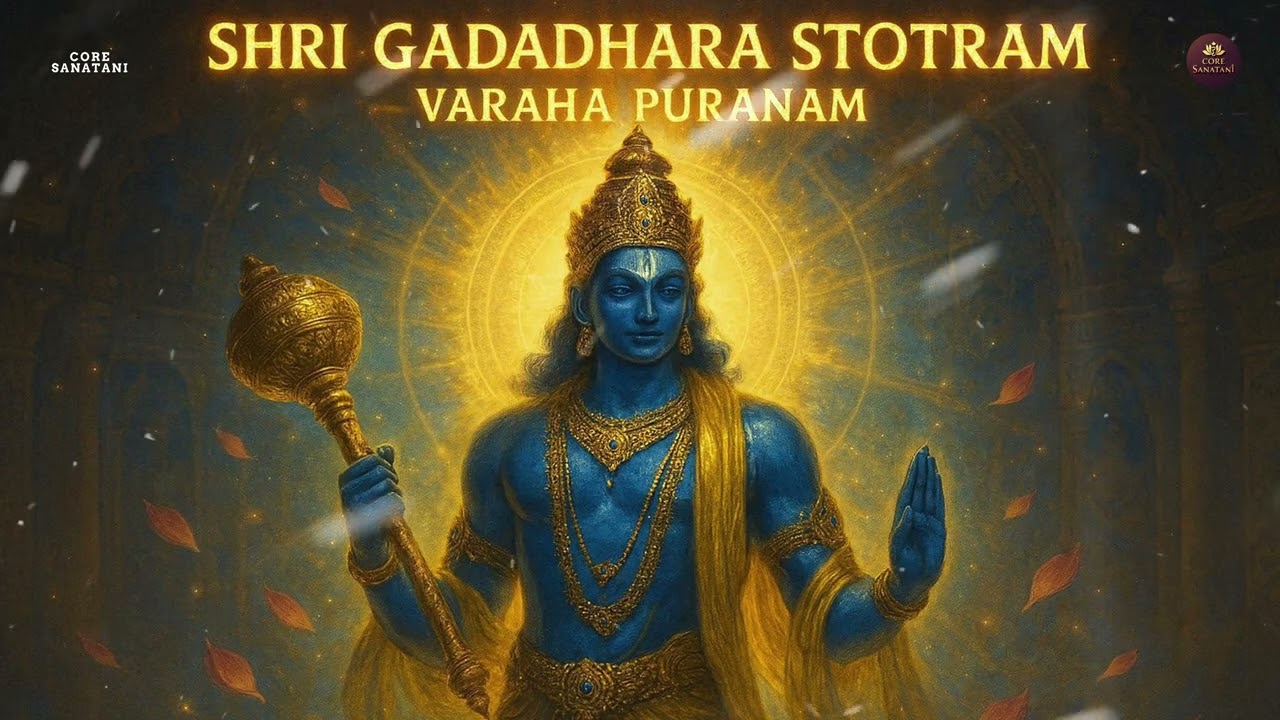 Sri Gadadhara Stotram 🙏 Powerful Vishnu Mantra | Divine Protection | Core Sanatani