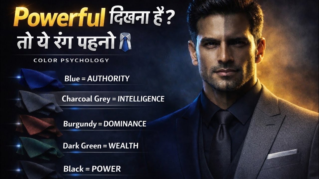 ये 3 कपड़ो का रंग कैसे आपको लीडर और Powerful दिखाते है |Dressing Secret Psychology |