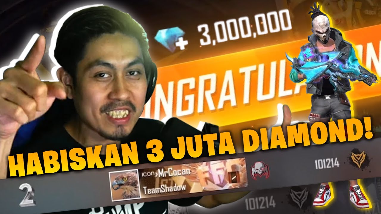HABISKAN 3 JUTA DIAMOND FREE FIRE!