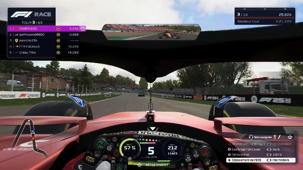 F1 25 qualif et sprint imola