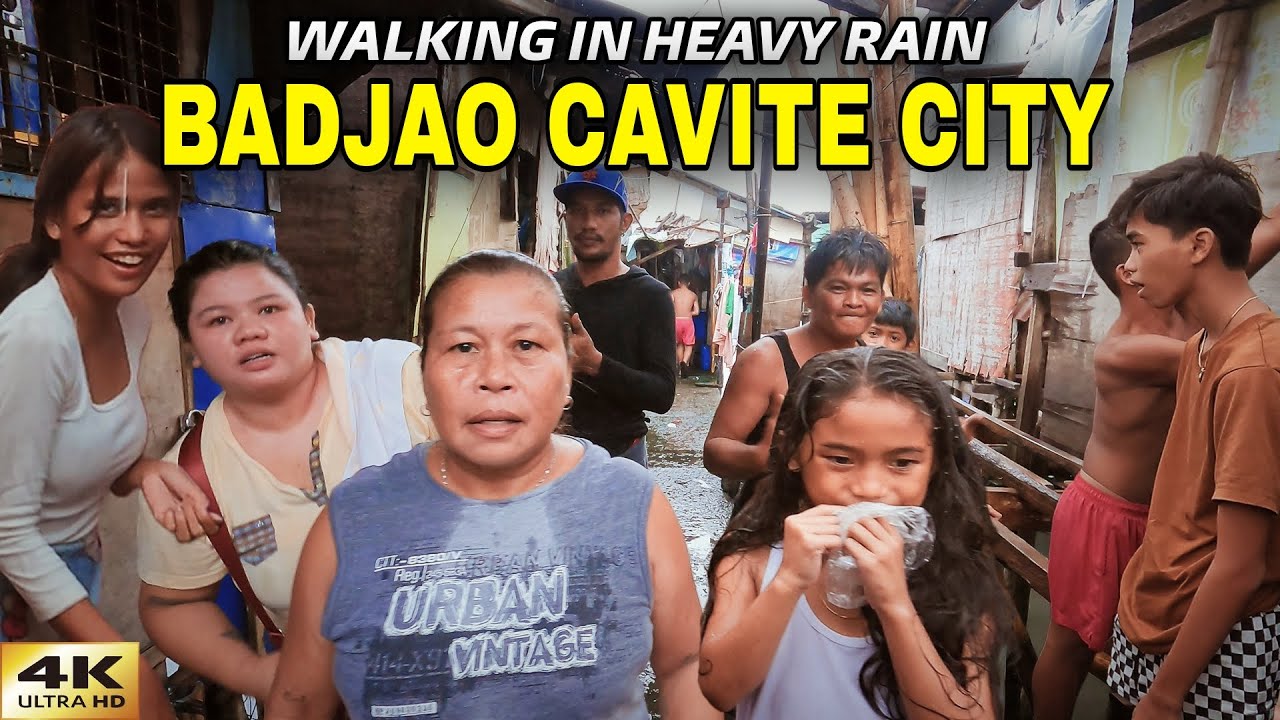 Nice Rainy Walk During Heavy Rain in Cavite City | Unfortunate Accident Strikes in Unexpected Time