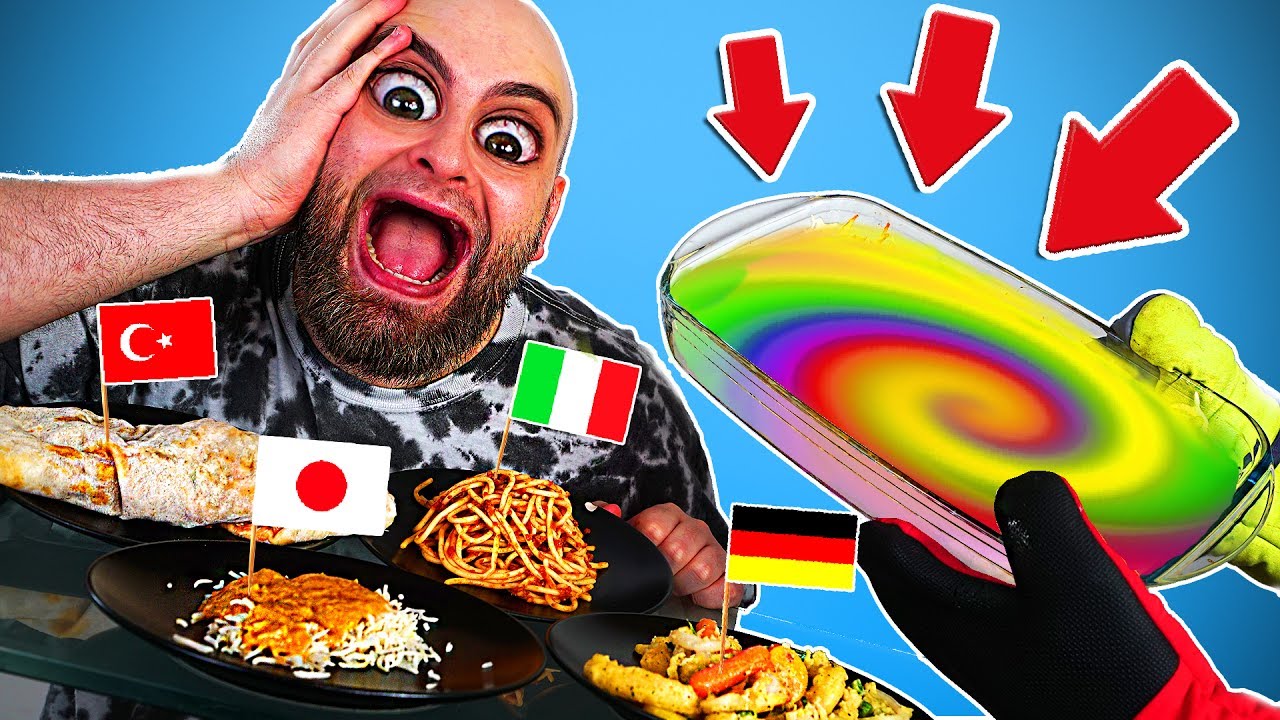 ESSEN ALLER LÄNDER ZU EINEM! | Experiment