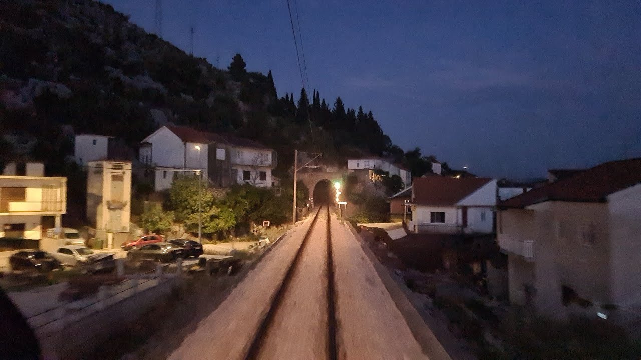 Night Cabview Ploče-Metković [4K]