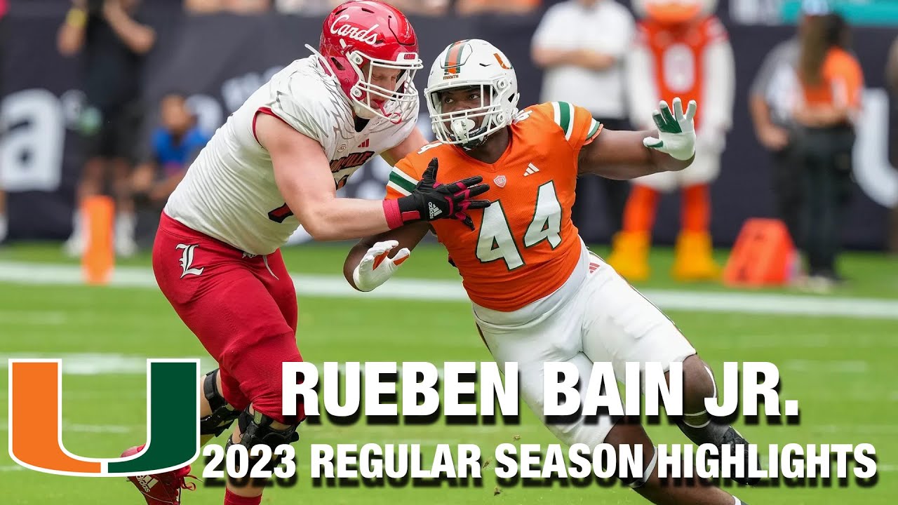 Rueben Bain Jr. 2023 Regular Season Highlights | Miami DL
