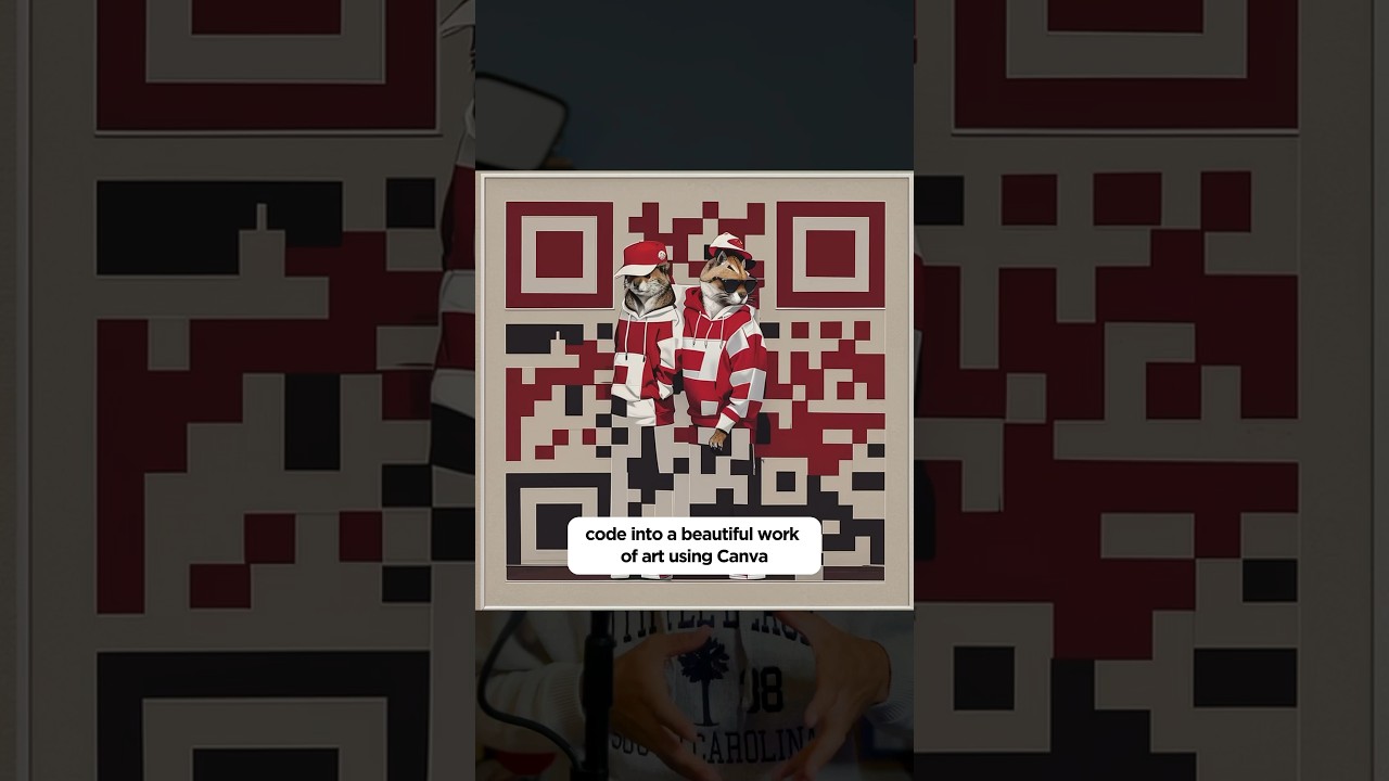 Искусство QR-кода с использованием Canva + AI