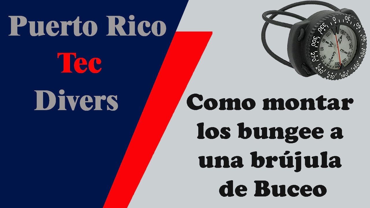 Como Montar los Bungee a una Brujula de Buceo